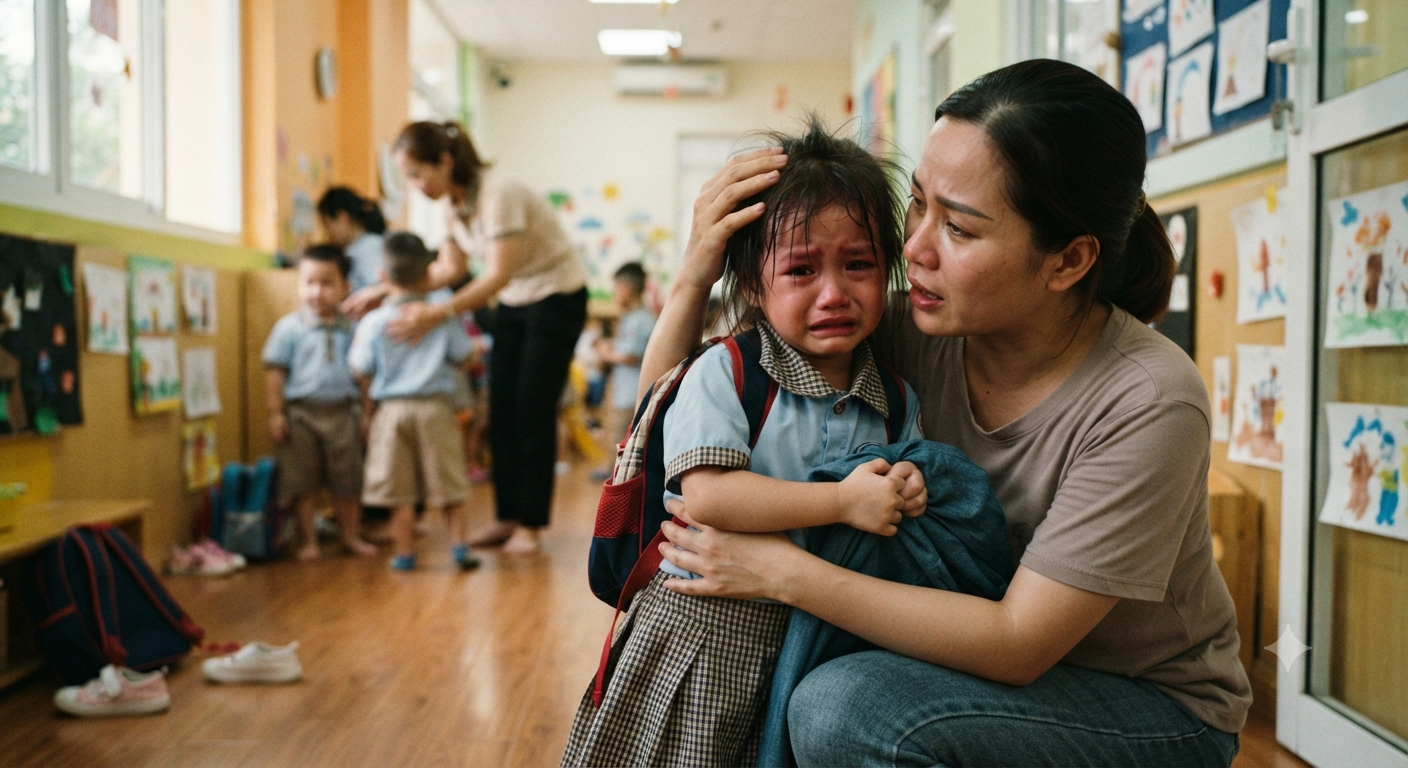 Những nỗi sợ vô hình của trẻ nhỏ khi rời xa gia đình