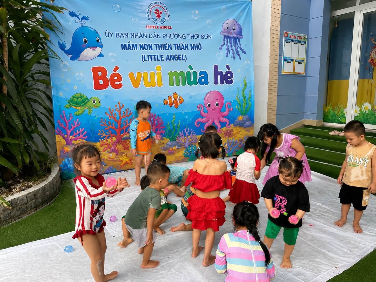 Khoảnh khắc vui mùa hè của trẻ tại Little Angel Mỹ Tho