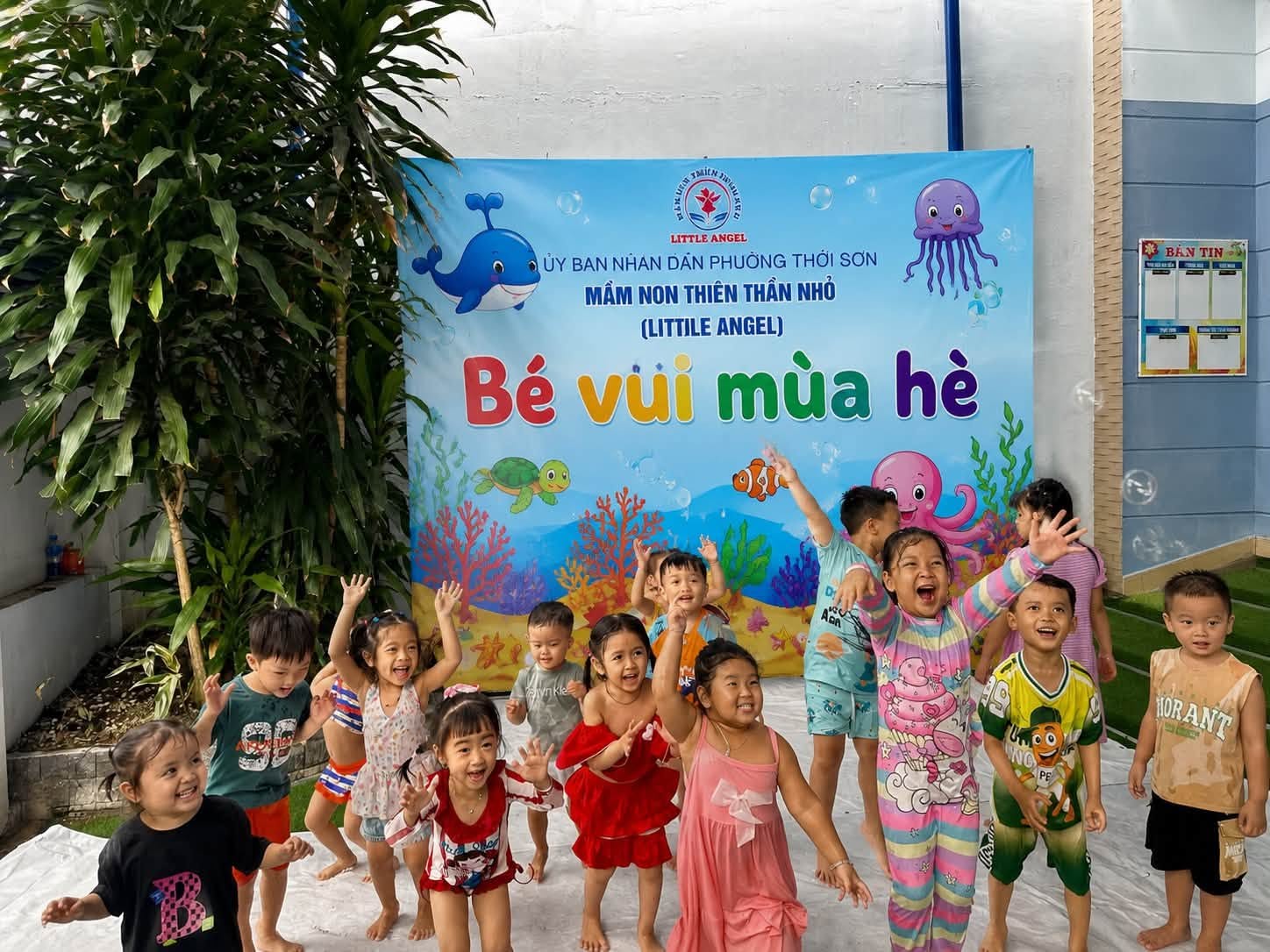 Hoạt động mùa hè cho bé tại Mầm non Little Angel Mỹ Tho
